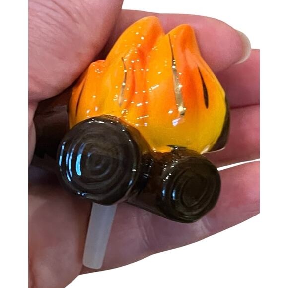 2 NORA FLEMING Minis A428 FOXY LADY FOX A400 Fired Up Campfire Bonfire Charms - Picture 4 of 11